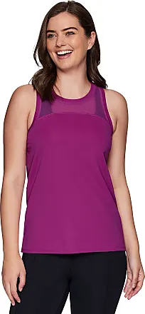 RBX Active Women's Plus Size Mesh Tank Top Breathable Yoga Tank Top for  Women Fashion Tank Top with Mesh Detail Tunic Tank : : Clothing