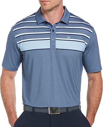 NWT $70 Callaway Polo Short Sleeve Shirt Gray Blue Stripe Mens M L XL XXL NEW 