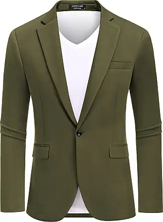 COOFANDY Mens Blazer Sport Coats Casual Slim Fit Suit Jacket Business One  Button Blazers
