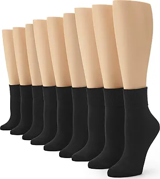 No nonsense womens Flat Knit Crew Sock, Jeans Stripe, Navy, Navy