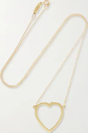 Jennifer Meyer Yellow Gold Pink Opal Diamond Heart Necklace | Neiman Marcus