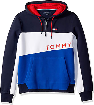 tommy hilfiger blue hoodie mens