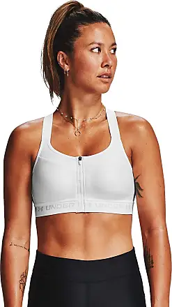 Under Armour Womens Armour High Crossback Zip Bra , Black (001