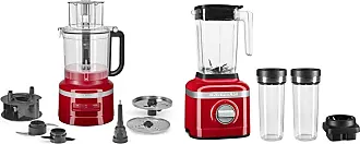 KitchenAid K150 3 Speed Ice Crushing Blender with 2 Personal Blender Jars - KSB1332Y,Passion Red, 48 oz