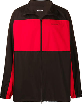 balenciaga jacket black red