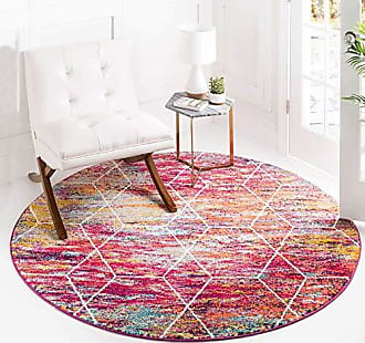 Unique Loom Newport 10 ft Round Multi Floral Area Rug