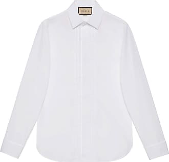 Cotton And Silk Shirt in White - Gucci