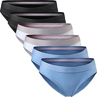 Purple Grey Comfort Fit Underwear & Knickers DANISH ENDURANCE 6 Pack Bikini Brief Panties in Organic Cotton for Women Oeko-TEX Certified Black Blue 