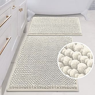 Bath Mat Bathroom Rugs Sets Bath Mats for Bathroom Soft Water Absorbent  Plush Bath Runner Rug Non Skid Washable Bathroom Floor Mat for  Kitchen/Living Room