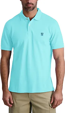 Chaps Men's Classic Fit Short Sleeve Cotton Everyday Novelty Logo Pique  Polo Shirt 