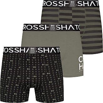 Crosshatch Mens Designer 3 Pack Boxer Shorts