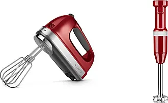 KitchenAid 6 Speed Hand Mixer with Flex Edge Beaters - KHM6118 & Variable  Speed Corded Hand Blender - KHBV53
