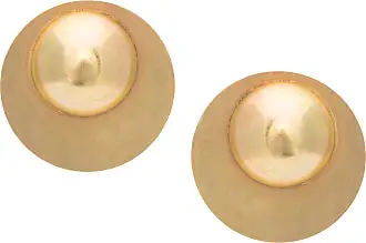 Brincos de garanhão estilo bola dourada amarela de 14k (4,0 mm)