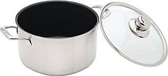 Swiss Diamond Premium Clad Induction Sauce Pan with Tempered Glass Lid,  6.3, 2.1 QT