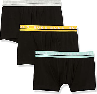 m Hugo Boss BOSS Mens 3-Pack Stretch Cotton Regular Fit Trunks Black with Navy/Gray/Olive 