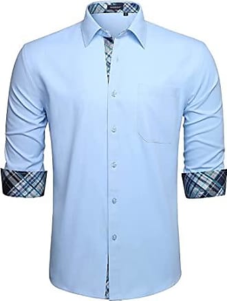 Chemise boutonnée à manches longues Coton Etro pour homme en coloris Bleu Homme Vêtements Chemises Chemises casual et boutonnées 