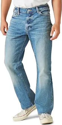 Lucky Brand Jeans Mens 36 Straight Leg Stretch Regular Inseam Denim Blue