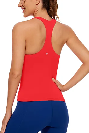 CRZ YOGA Butterluxe V Neck Strappy Sports Bras for Women - Thin
