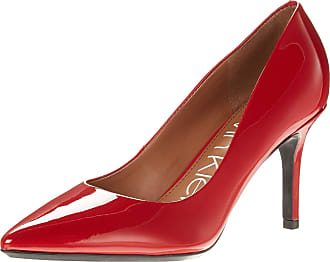 MicheleX 8058 Red PVC Three Buckle Court Shoes Stiletto 4.5" Heels LGBTQ+ 