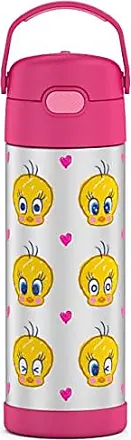 THERMOS FUNTAINER 16 Ounce Stainless Steel Vacuum Insulated Bottle with  Wide Spout Lid, Minecraft