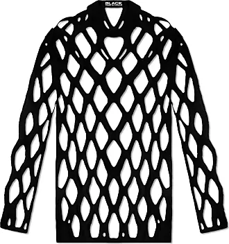 Comme Des Garçons Comme Des Garçons Black Lace-patterned Sweater, Mens, Black
