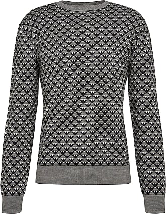 Herren Bekleidung Pullover und Strickware Rundhals Pullover Emporio Armani Baumwolle sweatshirt in Schwarz für Herren 