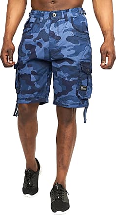 Mens Knee Length Combat Cargo Chino Cotton Shorts By Crosshatch 