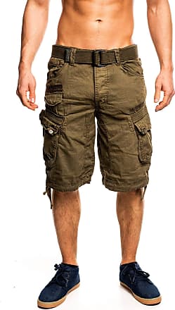 Geographical Norway Men/'s Bermuda Shorts Belt Summer Cargo Trousers Knee Length