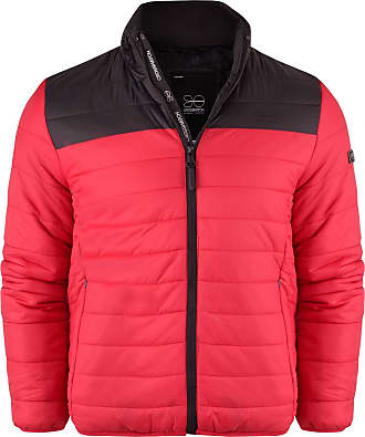 Mens Crosshatch Heavy Padded Jacket Ski Coat Bubble Quilted Puffer Hooded  Winter | eBay