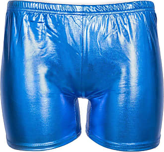 NOROZE Womens Shiny Metallic Wet Look Mini Shorts Disco PU Hot Pants