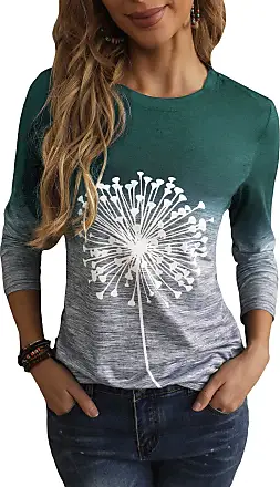 SOLY HUX Women's Plus Size Crewneck Long Sleeve Tops Casual