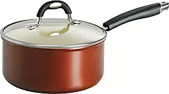 2.5 Qt Enameled Cast-Iron Series 1000 Covered Sauce Pan - Gradated Red