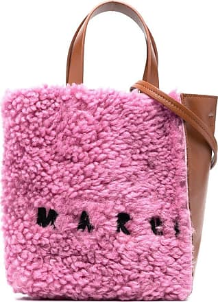 Museo Soft Mini Bag in bright pink shearling