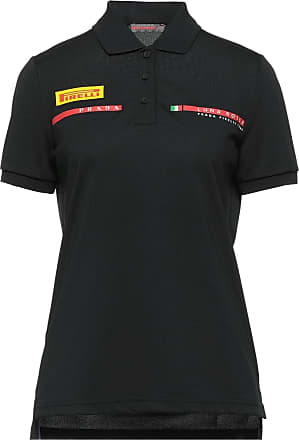 Prada Synthetik Poloshirt in Schwarz Damen Bekleidung Oberteile T-Shirts 