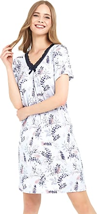 Vlazom Womens Nightdresses Soft Pleated Nightshirts 100% Modal Short Sleeve Sleep Dress Nightgown Sleepwear with Pockets 