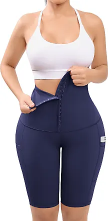 FeelinGirl Shapewear for Women Tummy Control High Waisted Body Shaper Shorts  Waist Trainer Shorts Butt Lifting