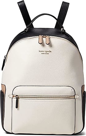 New Kate Spade Staci Saffiano Leather Dome Backpack Warm Beige Multi