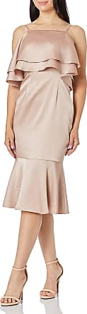 Aidan Mattox Womens Ruffle Cocktail Dress, Dusty Rose, 12