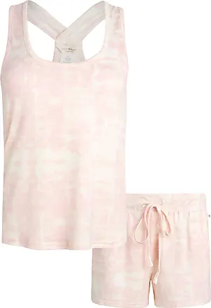 Lucky Brand Women's Pajamas Tee Tank Short Pant 4 pcs Set XXL Pink Floral  A13-63