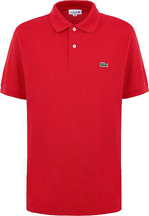 mens red lacoste t shirt