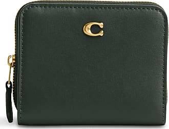 Coach C Logo Black Monogram Leather Wallet & Coach Logo Plum