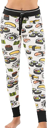 Lazy One Men's Rolled Out of Bed Sushi Cotton Knit Pajama Pant