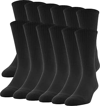 Black Or White 6 Pairs Men's Platinum Collection Ribbed Dress Socks 