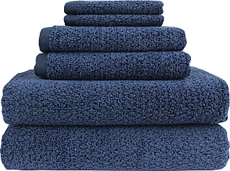 Diamond Jacquard Towels 6 Piece Bath Towel Set, Dusk (Grey Blue)