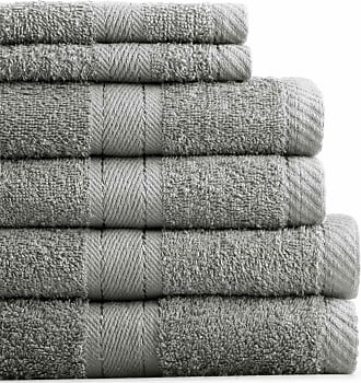 Grey Catherine Lansfield Sengeti 100% Turkish Cotton Bath Towel 
