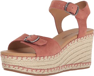 lucky brand suede side cut wedges