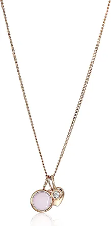 Drew Heart Rose Gold-Tone Stainless Steel Necklace - JF03081791 - Fossil