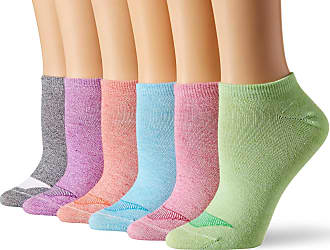 Hanes Womens Ultimate Lightweight Vent No Show Sock 6-Pack, Marle Heather, 5-9