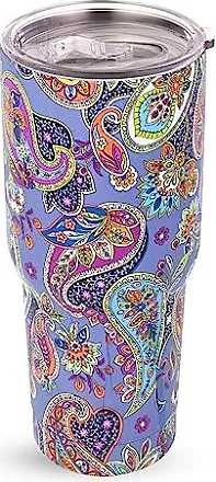 Vera Bradley Stainless Steel Large Tumbler in Botanical Paisley Pink