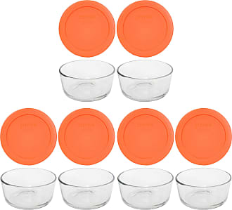 by Pyrex Pyrex Orange 2 Cup 4.5 Round Storage Cover 7200-PC for Glass Bowls 